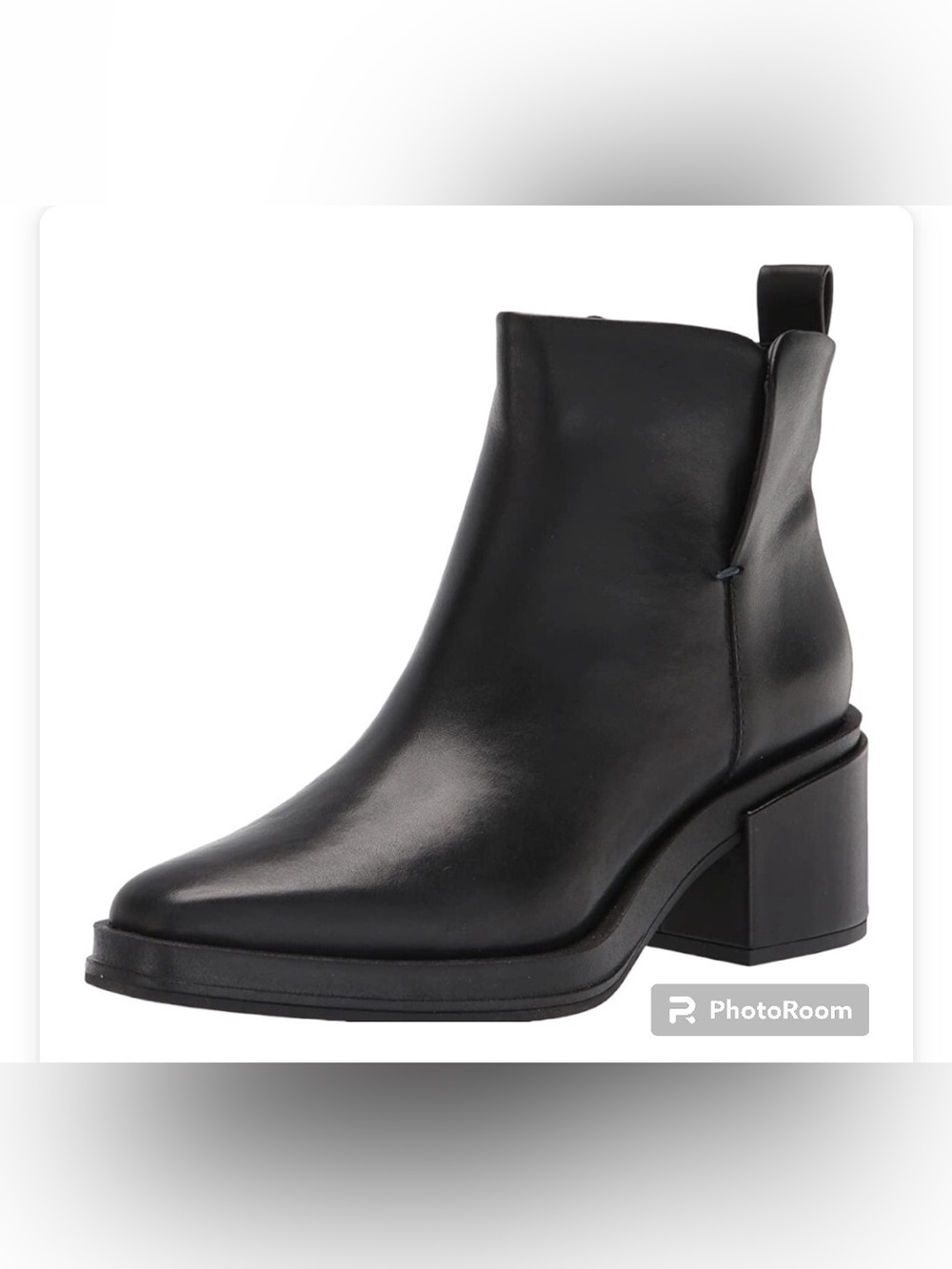 Franco Sarto Black Delden Ankle Boots, Size 7.5